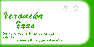 veronika haas business card